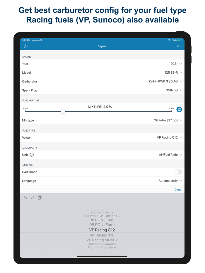 Jetting Sherco 2T Moto Bikes