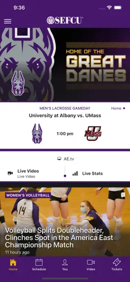 Game screenshot UAlbanySports mod apk