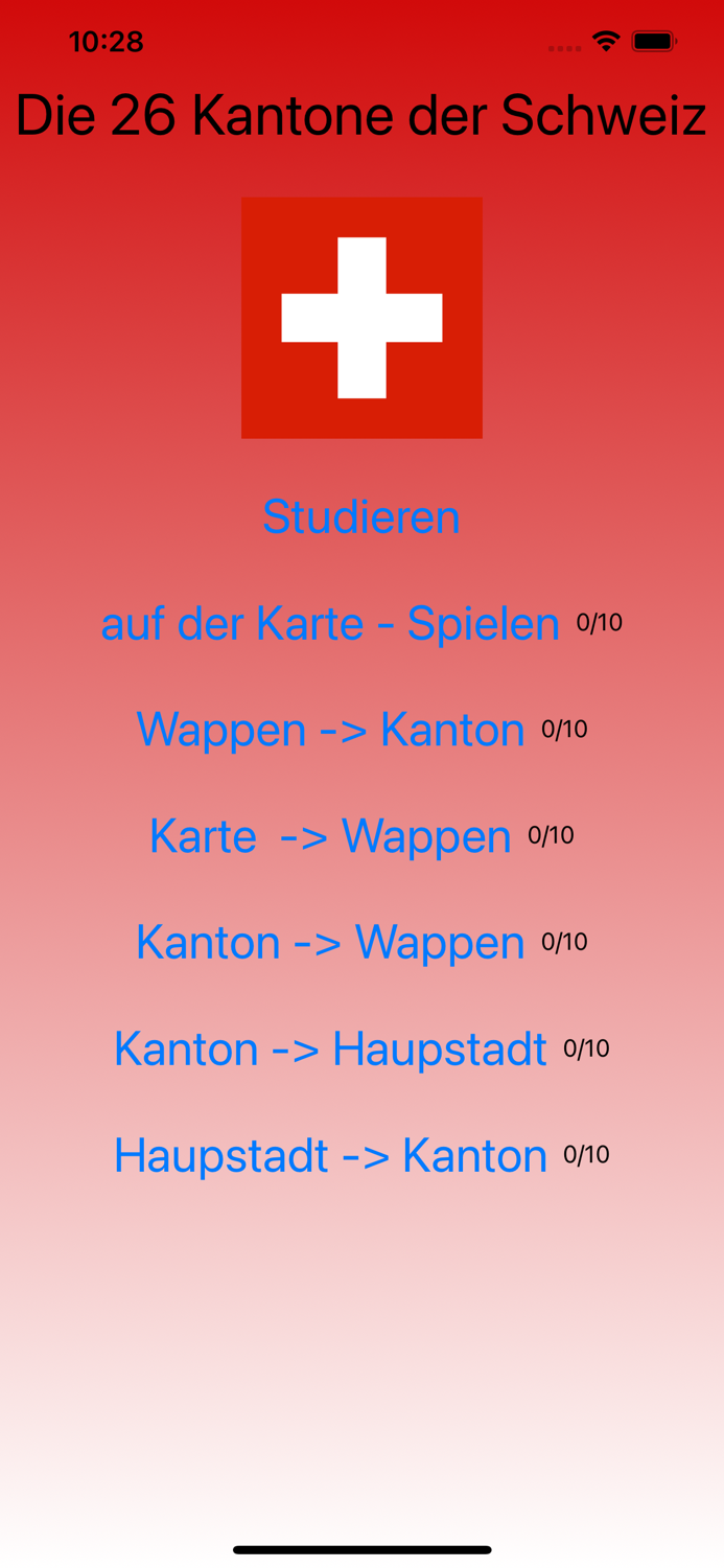 Die 26 Kantone der Schweiz