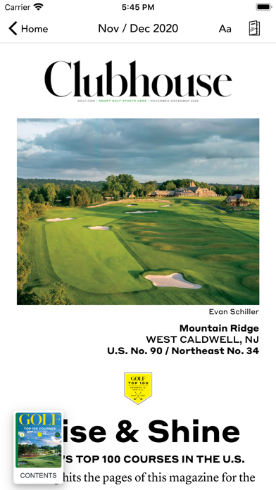 Golf Magazine Screenshot