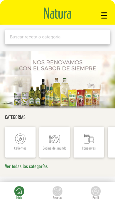 Recetas Natura Screenshot