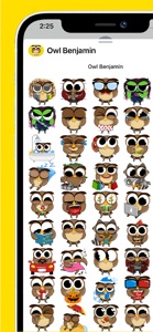 Owl Benjamin - stickers 2022 screenshot #2 for iPhone