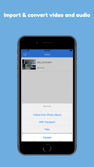 Screenshot #1 pour MP3Converter - Video & Audio