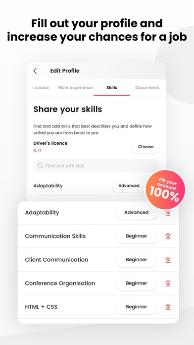 PickJobs - 100% job Screenshot