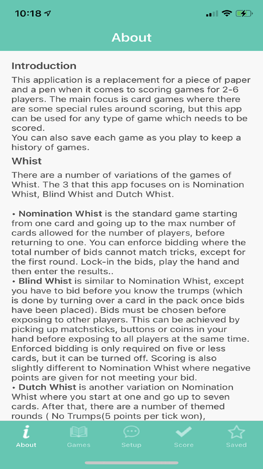Whist Scorer (iOS) Bởi: Philip Wilford
