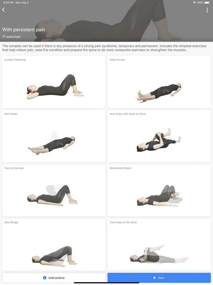 Back pain exercises at home