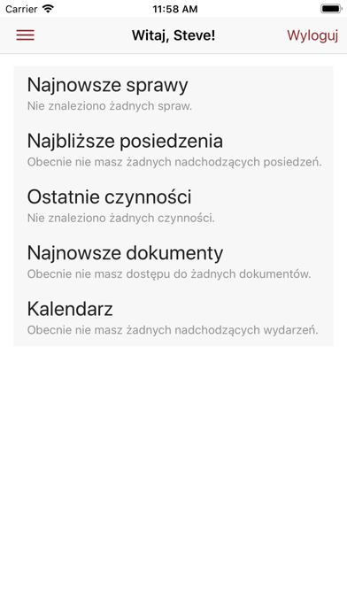 Portal Informacyjny Sądów Screenshot