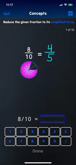 Game screenshot EG Classroom Fractions apk