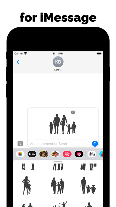 Screenshot #3 pour Family stickers & friend emoji