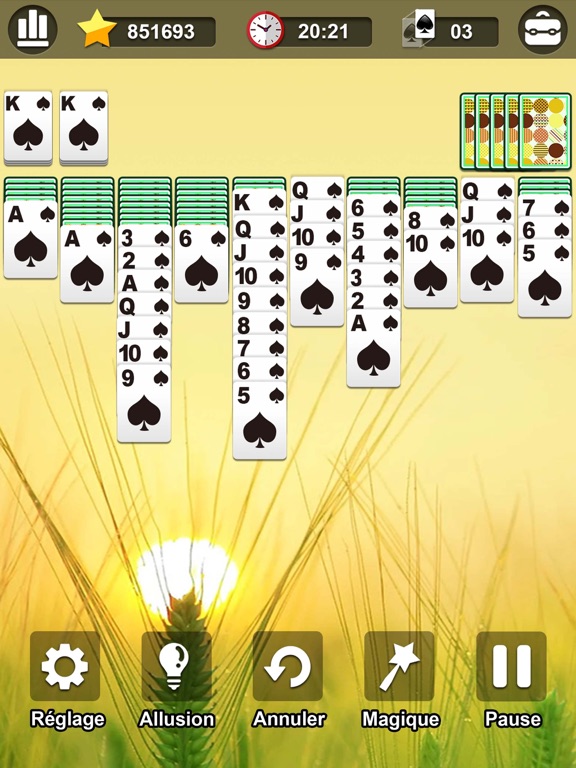 Screenshot #6 pour Classic Spider Solitaire．