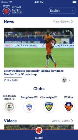 Game screenshot Indian Super League Official apk