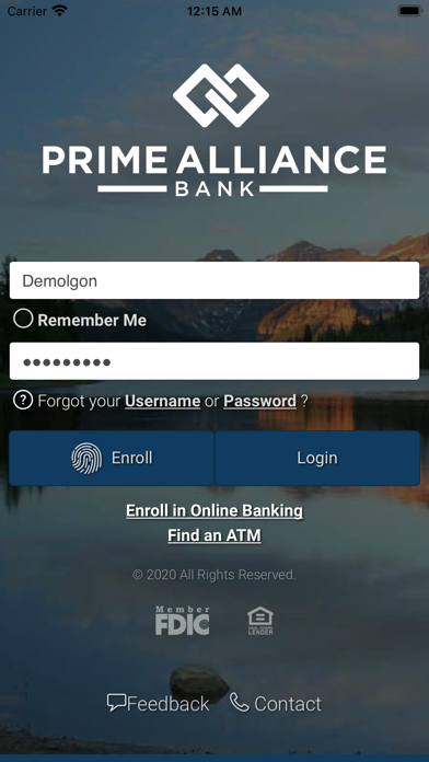 Prime Alliance Bank Screenshot