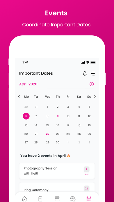 The Bridesmaids App Screenshot