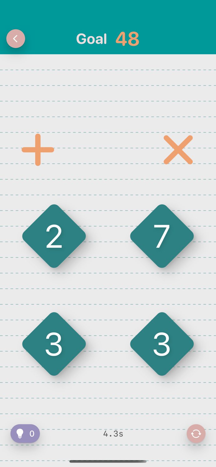 Math Game - Hard Number Puzzle