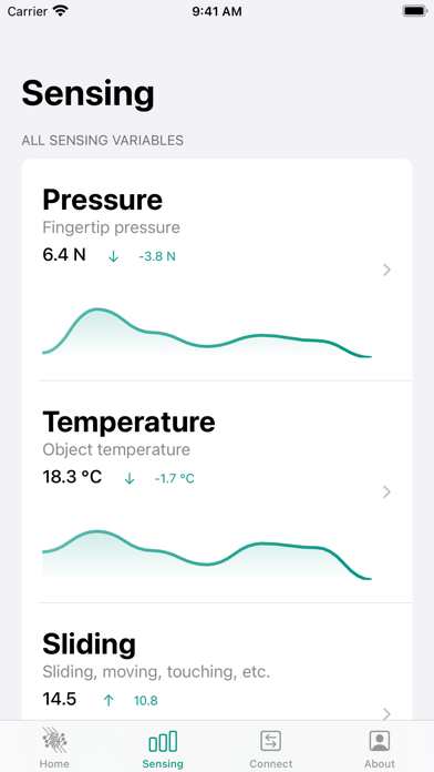 Fingertip Sensing Screenshot
