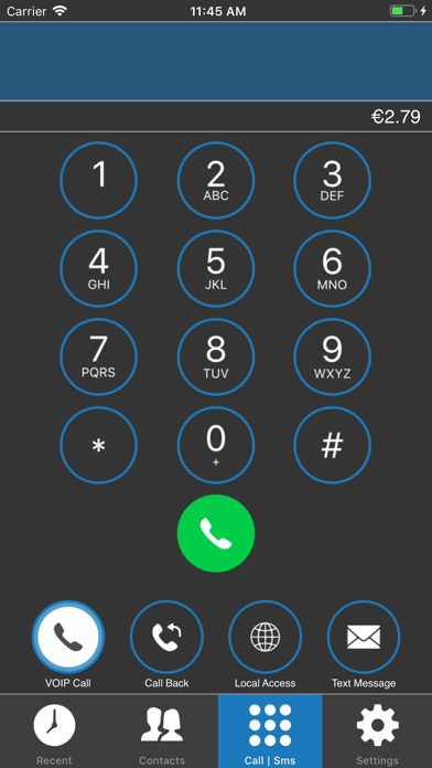 MobileVOIP international calls Screenshot