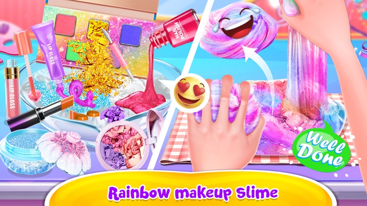 Glitter Rainbow Makeup Slime