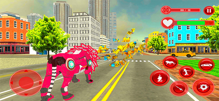 Lion Robot Transform Attack