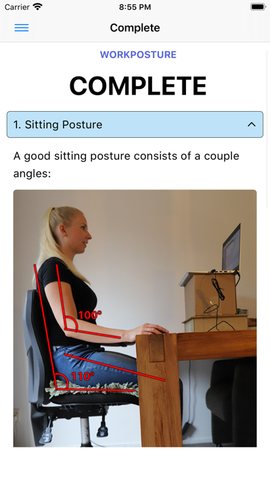 Best Work Posture Screenshot