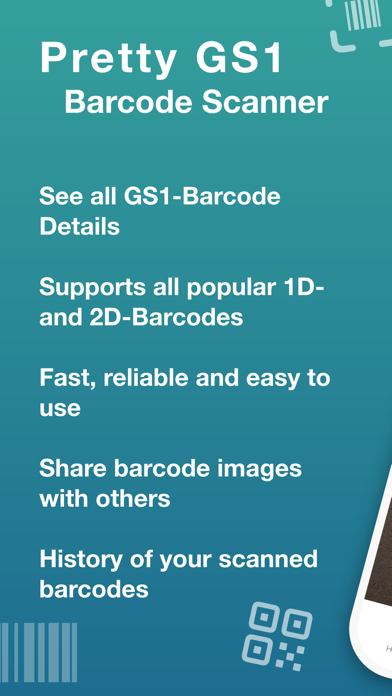 Pretty GS1 Barcode Scanner Screenshot