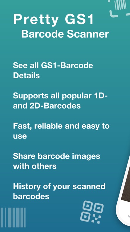 Pretty GS1 Barcode Scanner