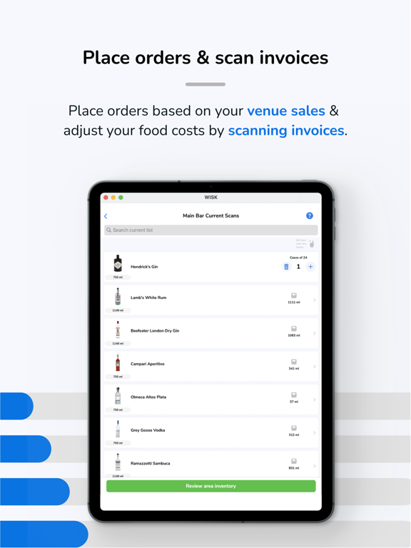 Screenshot #5 pour WISK.ai: Bar & Food Inventory