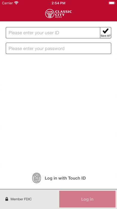 Classic City Bank Business App Screenshot
