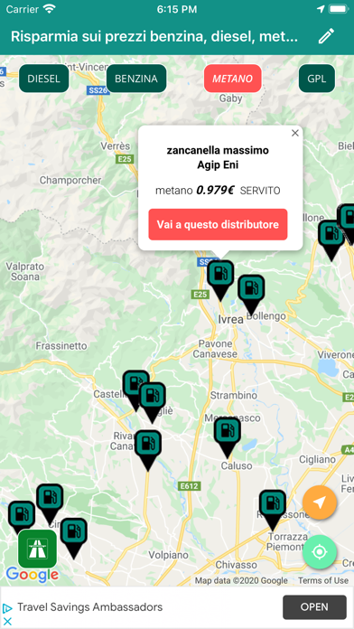 Risparmia sui prezzi benzina Screenshot