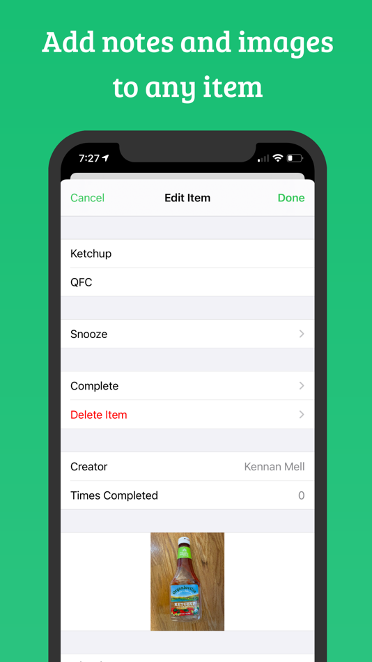 #3. Shared Grocery: Shopping List (iOS) 由: Kennan Mell