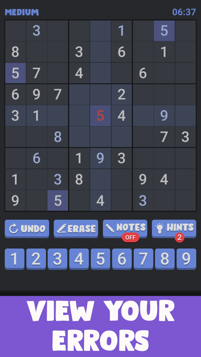Classic Sudoku Games Screenshot
