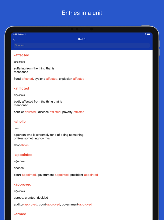 Combining Forms Dictionary