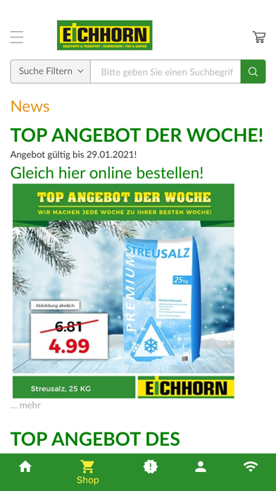 EICHHORN AG Screenshot
