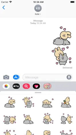 Game screenshot Cute Couple Stickers Pack mod apk