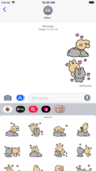 Cute Couple Stickers Pack Screenshot
