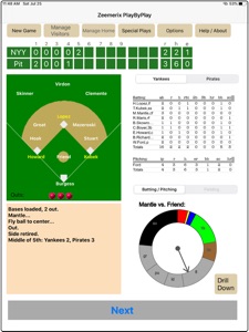 Zeemerix PlayByPlay Baseball screenshot #2 for iPad