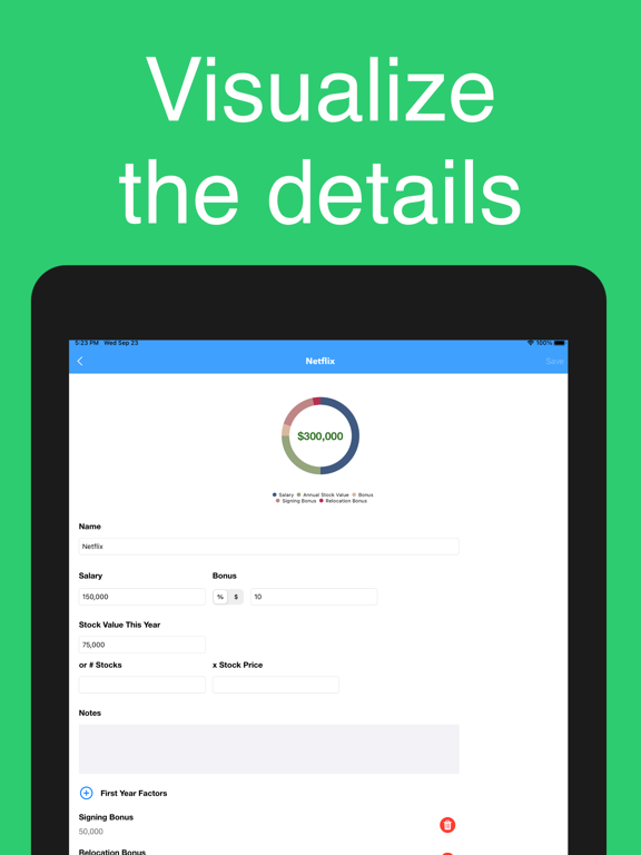 Screenshot #5 pour CompBuddy: Total Compensation