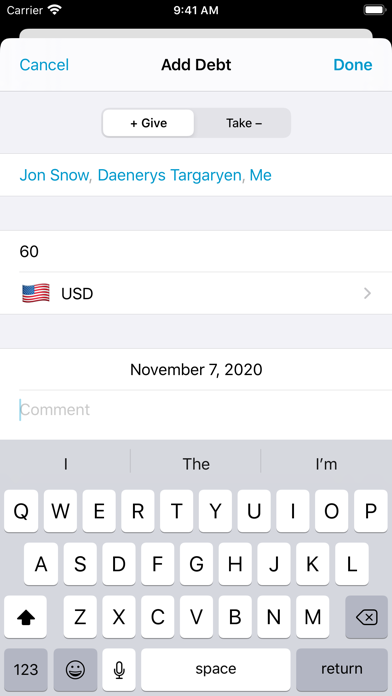 DebtBook Screenshot
