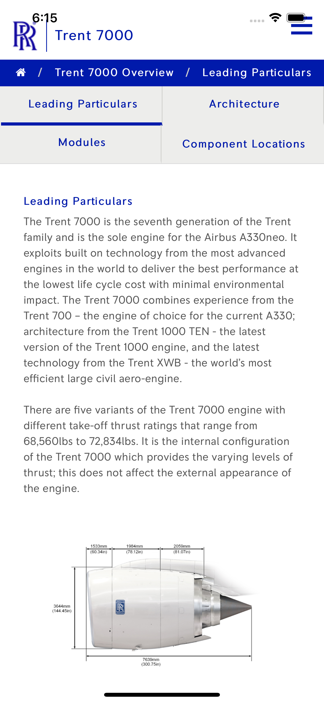Trent 7000 Pilot Guide