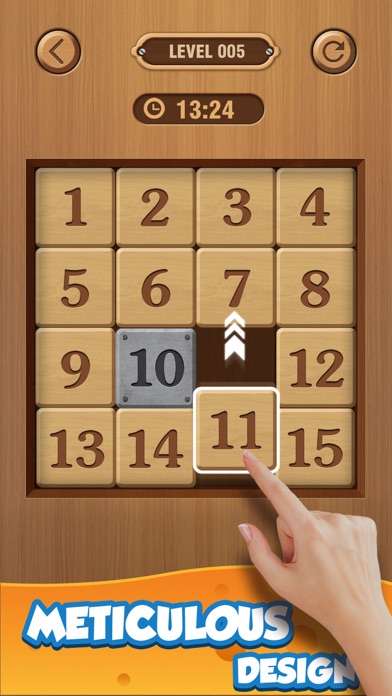 Screenshot #2 pour Number Puzzle: Wooden Style