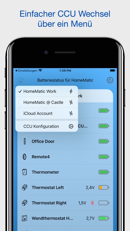 Battery Status for HomeMatic