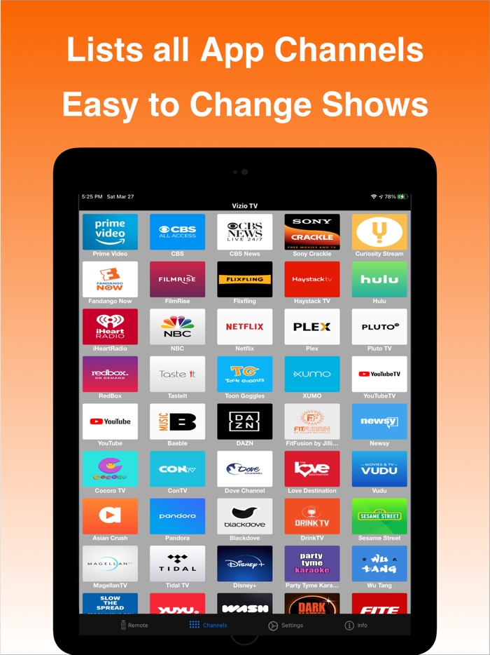 Remote for Vizio TV iVizSmart