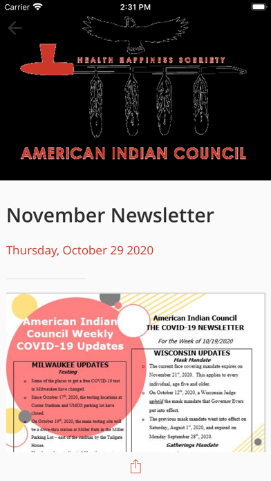 Am Ind Council on Alcoholism Screenshot