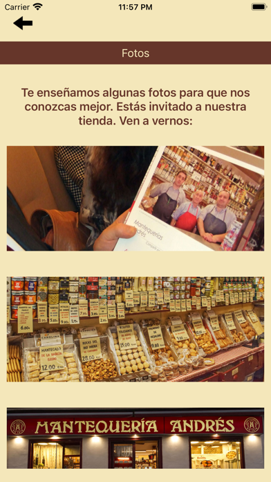Mantequería Andrés Screenshot