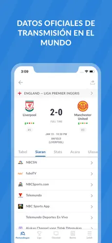 Screenshot 4 Live Futbol TV: Guía de fútbol iphone