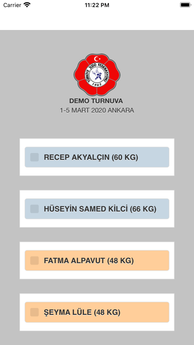 Turnuva Judo Bilgi Sistemi Screenshot