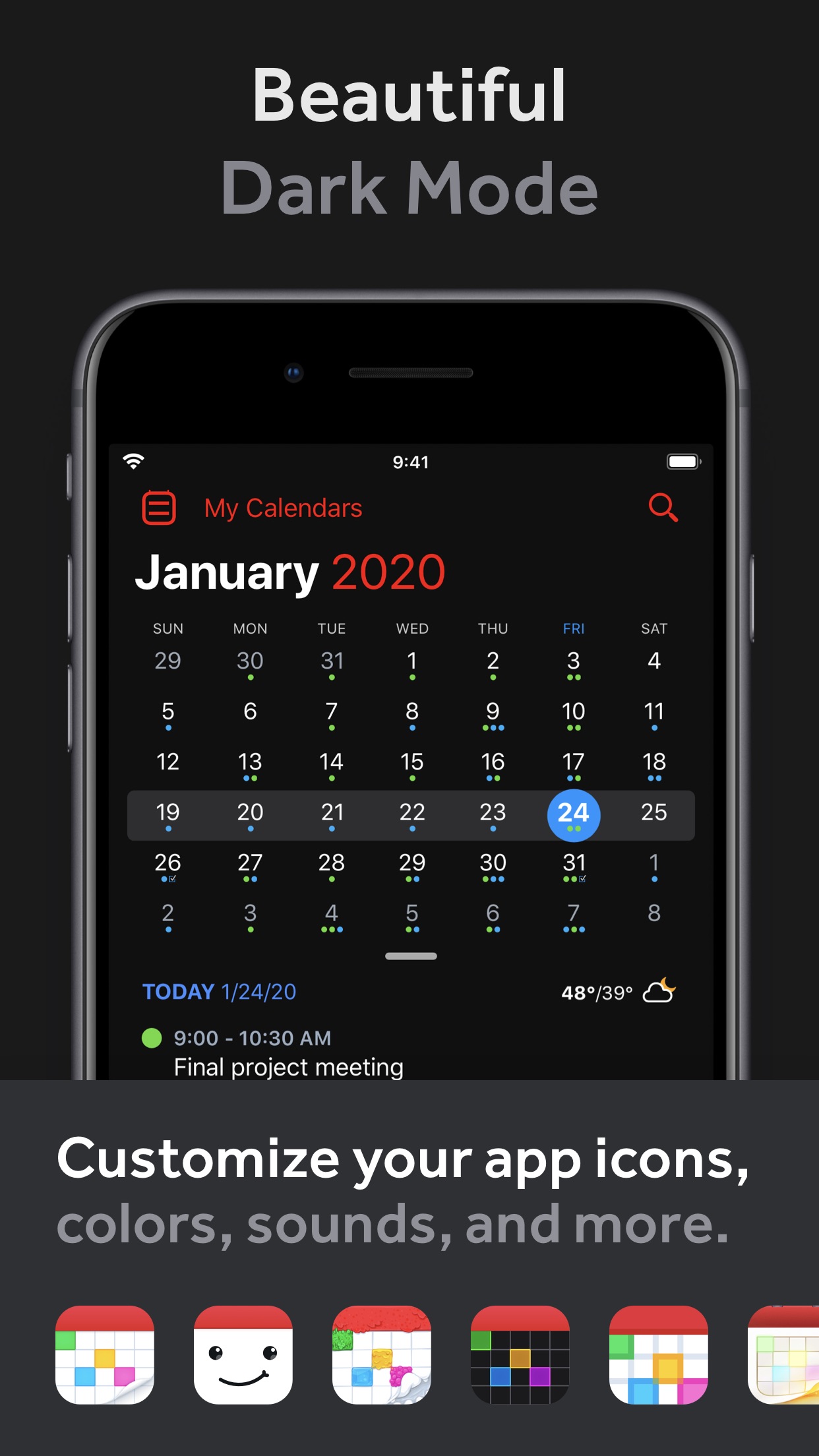 Screenshot do app Fantastical - Calendar & Tasks