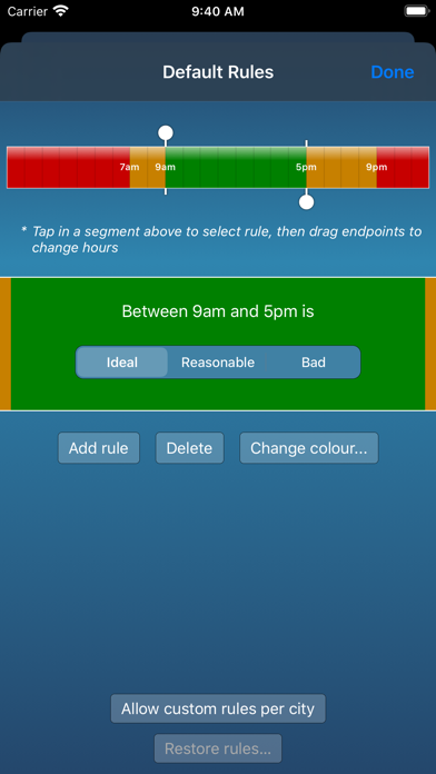 TimeScroller - timezone helper Screenshot