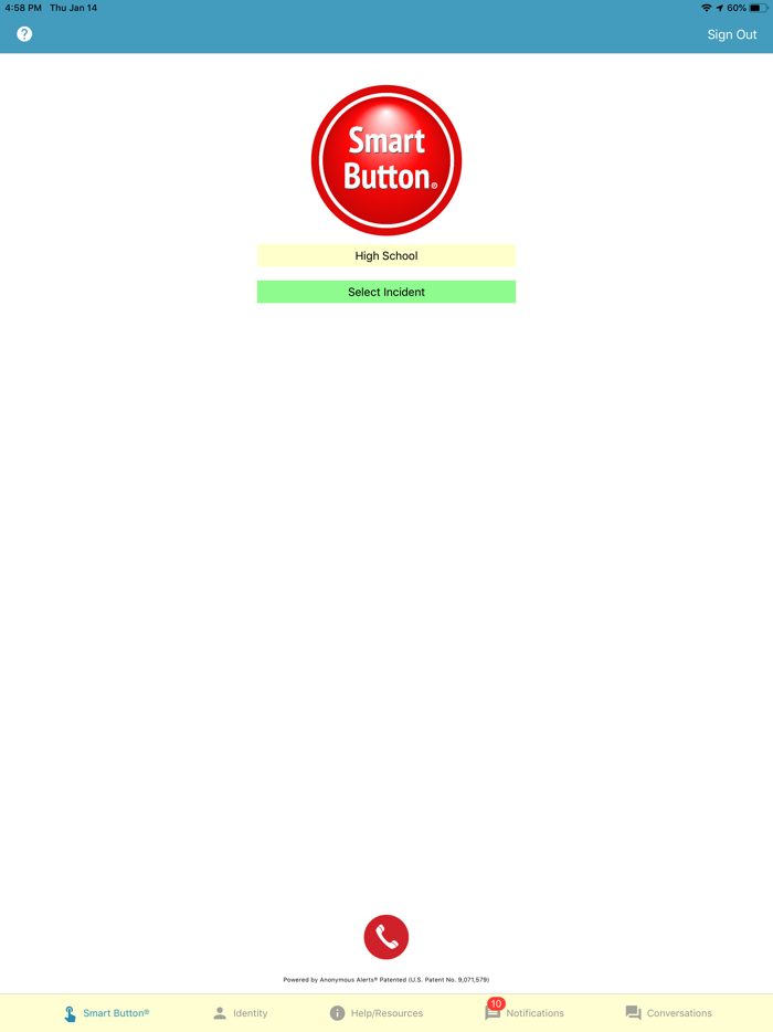 Smart Button Panic Button