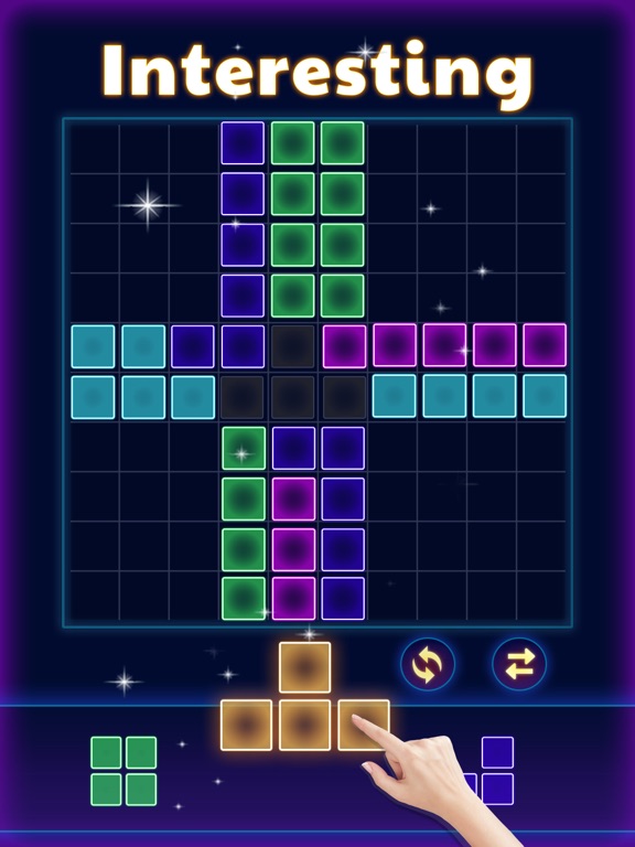 Screenshot #6 pour Glow Block Puzzle