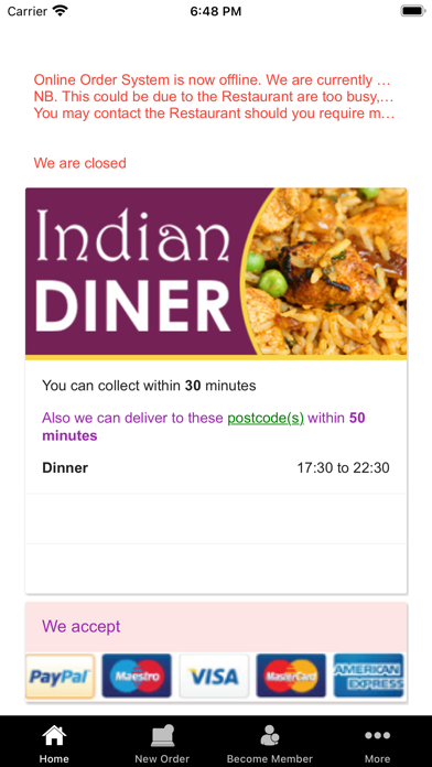 Indian Diner Screenshot